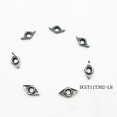 satın al Alüminyum 92 HRA için Kırmızı Sertlik DCGT11T304 Tungsten Karbür Uçlar online manufacture